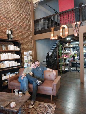 Enjoying Coffee and Chai