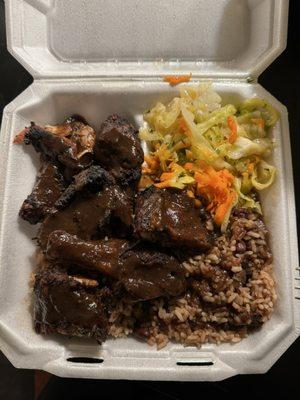 Jerk chicken entree