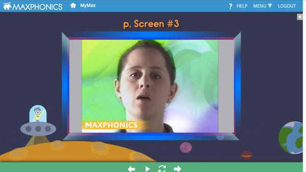 MaxPhonics Showing correct pronunciation and lip movement.
