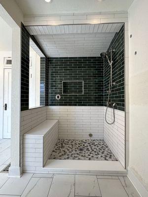 Steam Shower before glass install