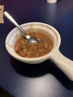 Complimentary pinto beans