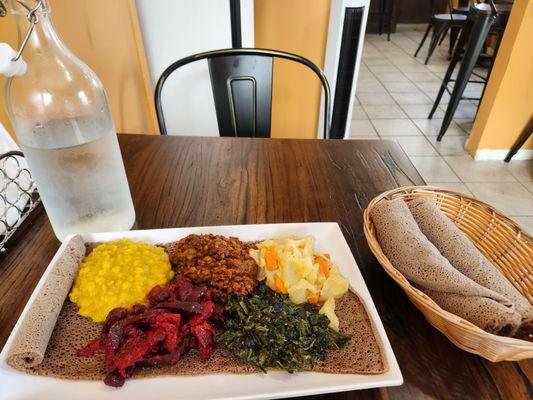 This is the Veggie Platter and man was it good!!