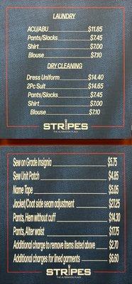 Price List