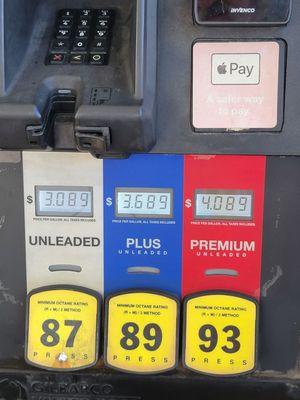 Filling up the rental to save a few bucks on return.