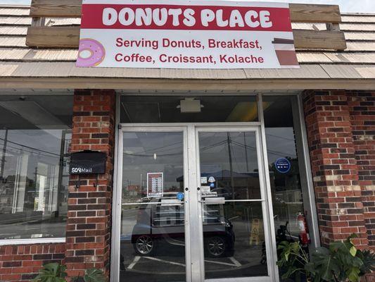 Entry to the donut shop