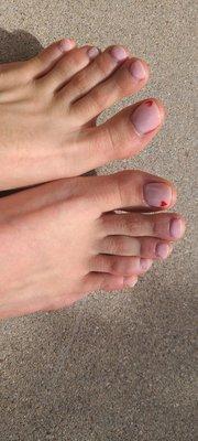 Cute pedi w/ heart design, love it!