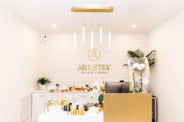 Front desk reception area