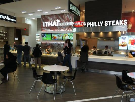 In the mall, right next to Charley's