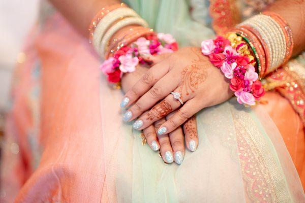 Loved my engagement party nails by Kat!