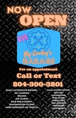 Big Country’s Garage