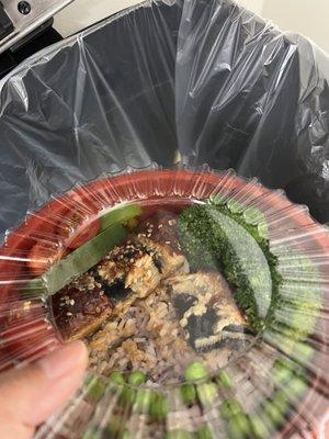 Full of bone; unbearable lunch