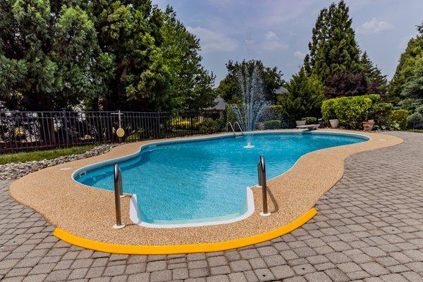 Pool Deck Rubber Coating by Epoxy Floor Experts