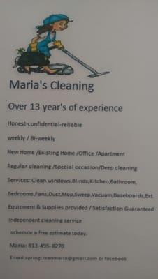 Maria's Cleaning