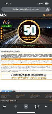 J & S Towing