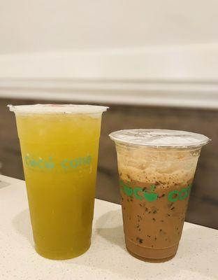 Coco Cane Juice and Ice Cream