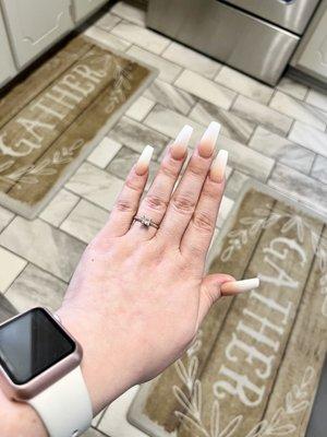 Fresh set of ombré nails!