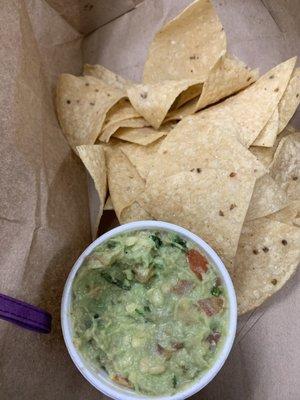 Medium Guacamole $2.50 and chips