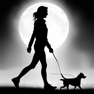 Night walk with Vanda