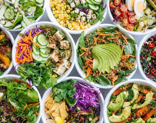 Build your own salad, mix and match your favorites -- with limitless combinations, every bowl is your masterpiece.