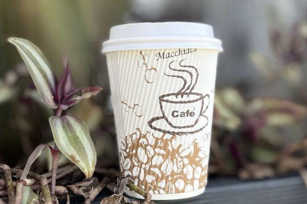 My to-go cup of coffee