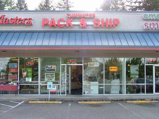 The Store Front of Tumwater Pack & Ship.