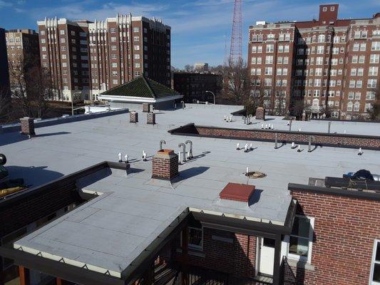 Flat Roof - 2-Ply Heat-Weld Derbigum - 30 Year Spec.