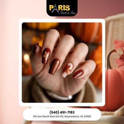 This cozy season deserves cozy nail time! Come relax in our salon and forget about the stress for a little while.
