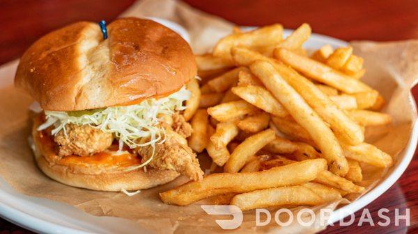 Chicken Burger with Fries