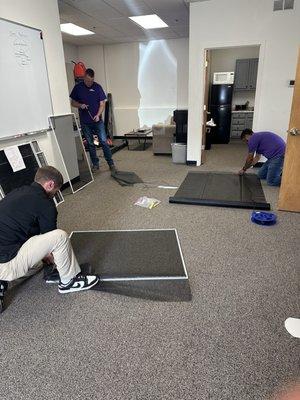 The guys fixed my screen while I waited.