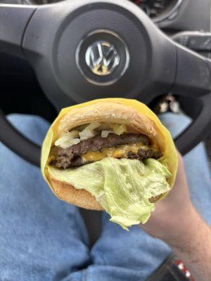 Double cheese burger