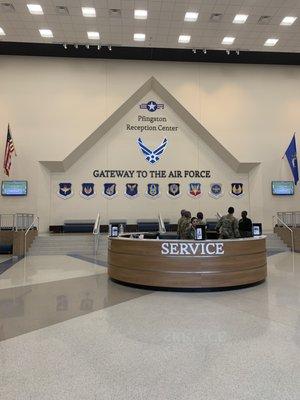 Basic Military Training Graduation Entrance for families