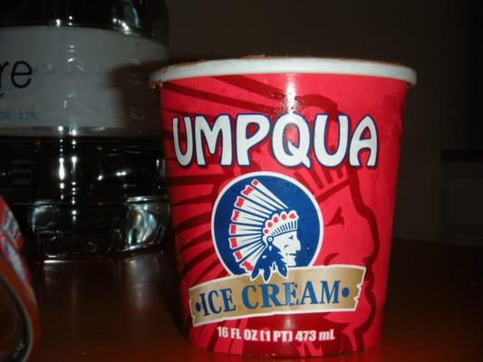 They sell Umpgua ice cream here (a brand unique to Oregon, made in Umpqua, OR)