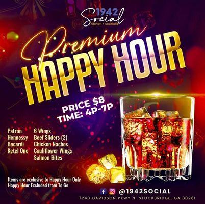 NEW Premium Happy Hour