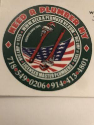 Need A Plumber NY Logo
Owner Operator
Kennedy McDonnell
NYC/ WCNY LMP 1125/1355