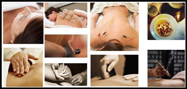 Facial Rejuvination, Acupressure, Cupping, Moxa, Electrostimulation, and Herbal Medicine.