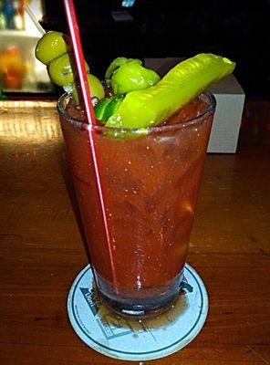 Yummy bloody Mary's If you can't take the heat let the bartender know and she will make it milder.