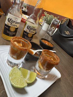 Rim was a little salty but the actual oyster shot was bomb!!!