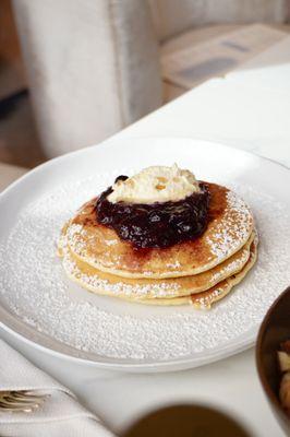 Lemon ricotta pancakes available for brunch
