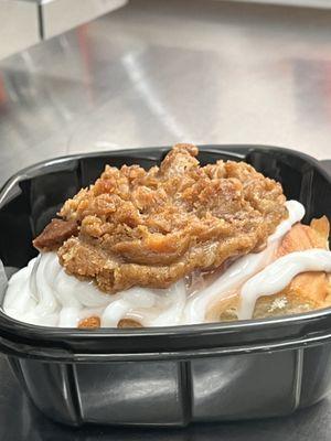 Sweet Potato Cobbler Stuffed Cinnamon Roll