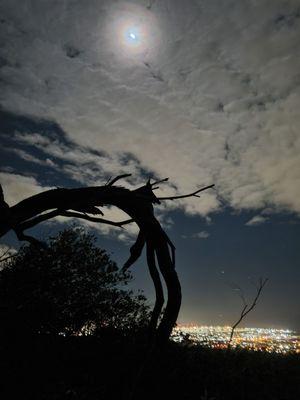 Full moon with eclipse hike