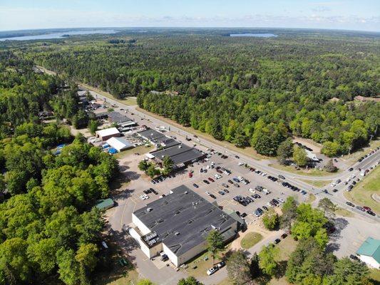 Downtown St Germain, WI - Highway 70 and intersection with Hwy 155.