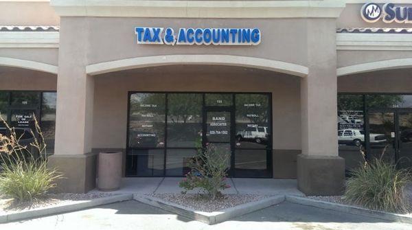 Photo taken outside of the Sand Association Tax and Accounting office. (Photo Credits: Sand Association Tax and Accounting)