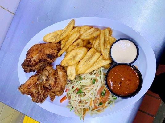 Pollo con tajada
