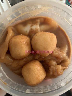 Fish balls and rice noodles