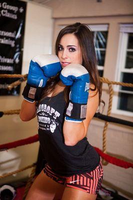 Right before the workout at Bancroft Boxing and Fitness Club Framingham