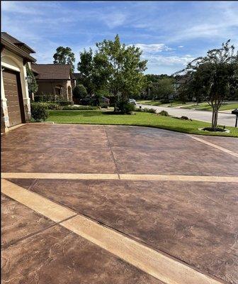 Yellow Rose Decorative Concrete