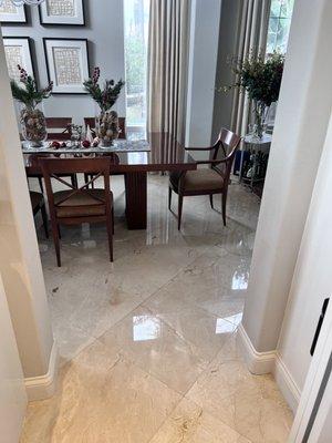 Marble floors