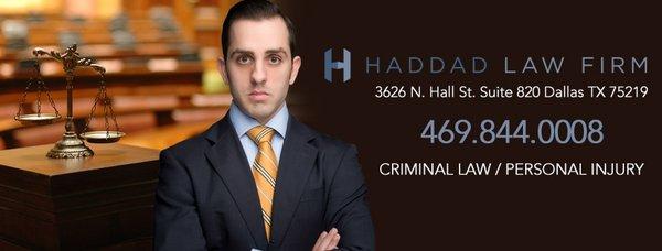 Haddad Law Firm Online Banner