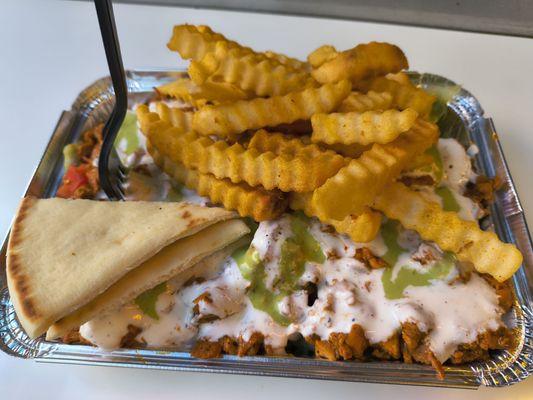 Chicken Over Salad platter