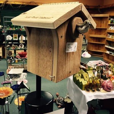 Robin nesting shack.